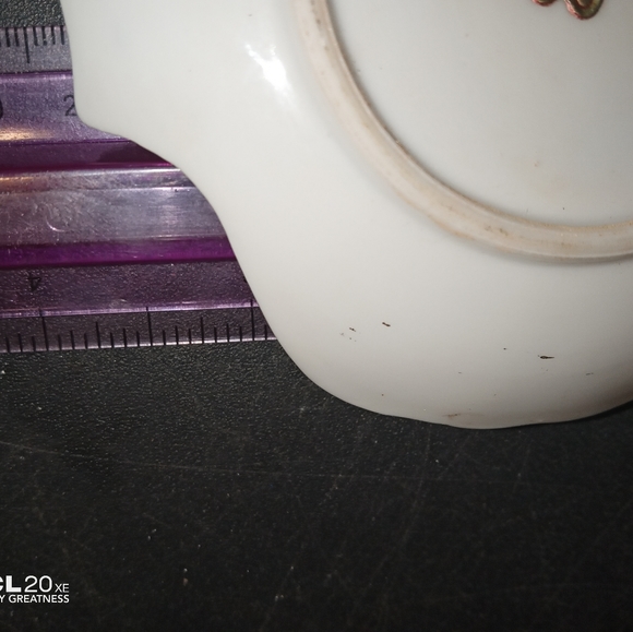 6pc lot vintage shell shaped gold trimmed porcelain trinket dishes - Picture 8 of 9